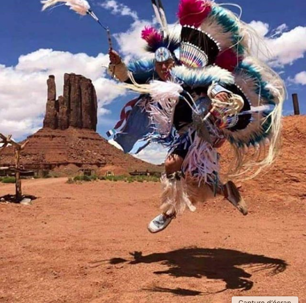 Danse d'un Indien cherokee